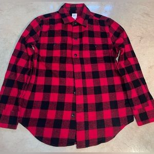 Gap Kids Boys !CLASSIC! Buffalo Plaid button down shirt sz M(8) *Like New*